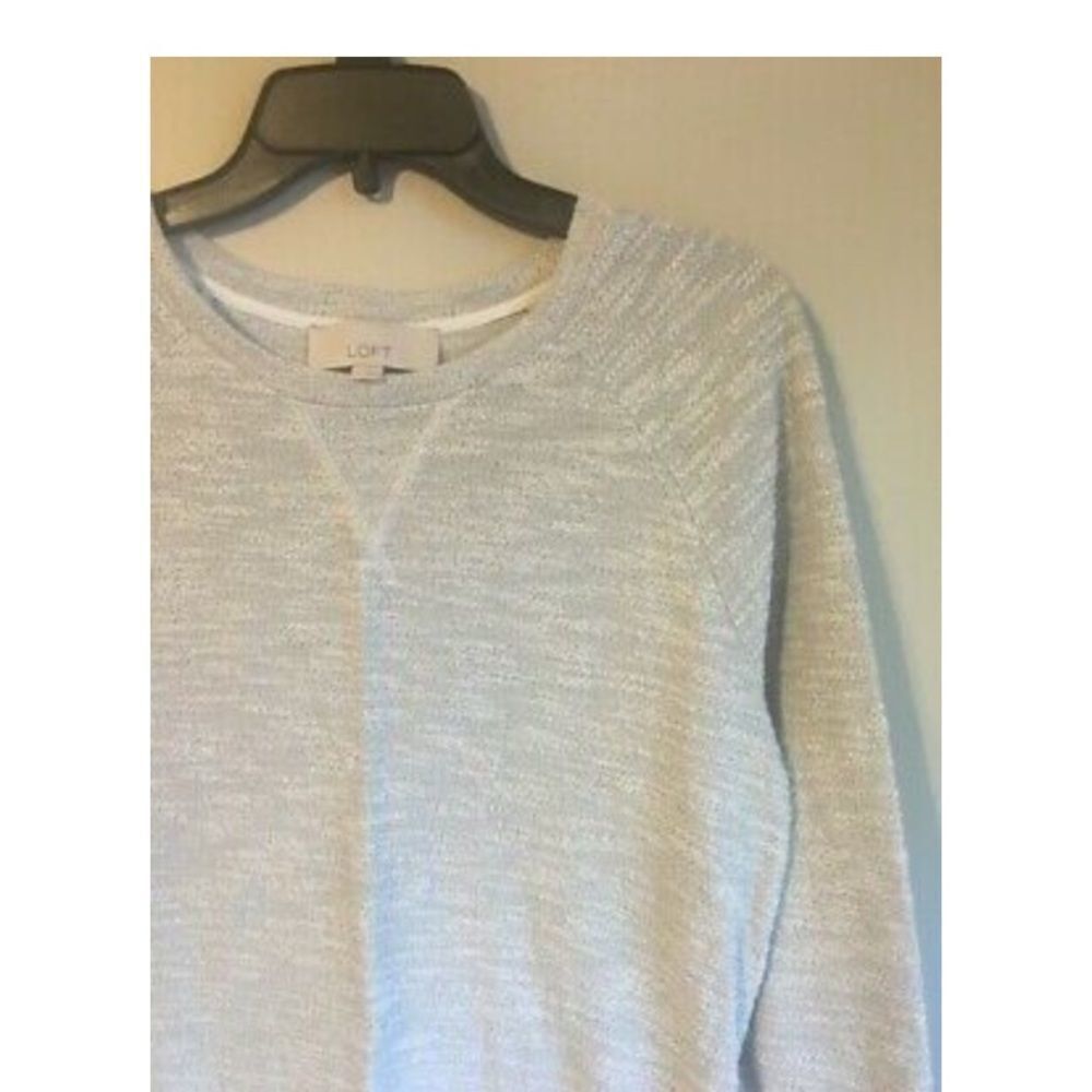 Loft medium sparkly grey top‎ - Picture 2 of 5